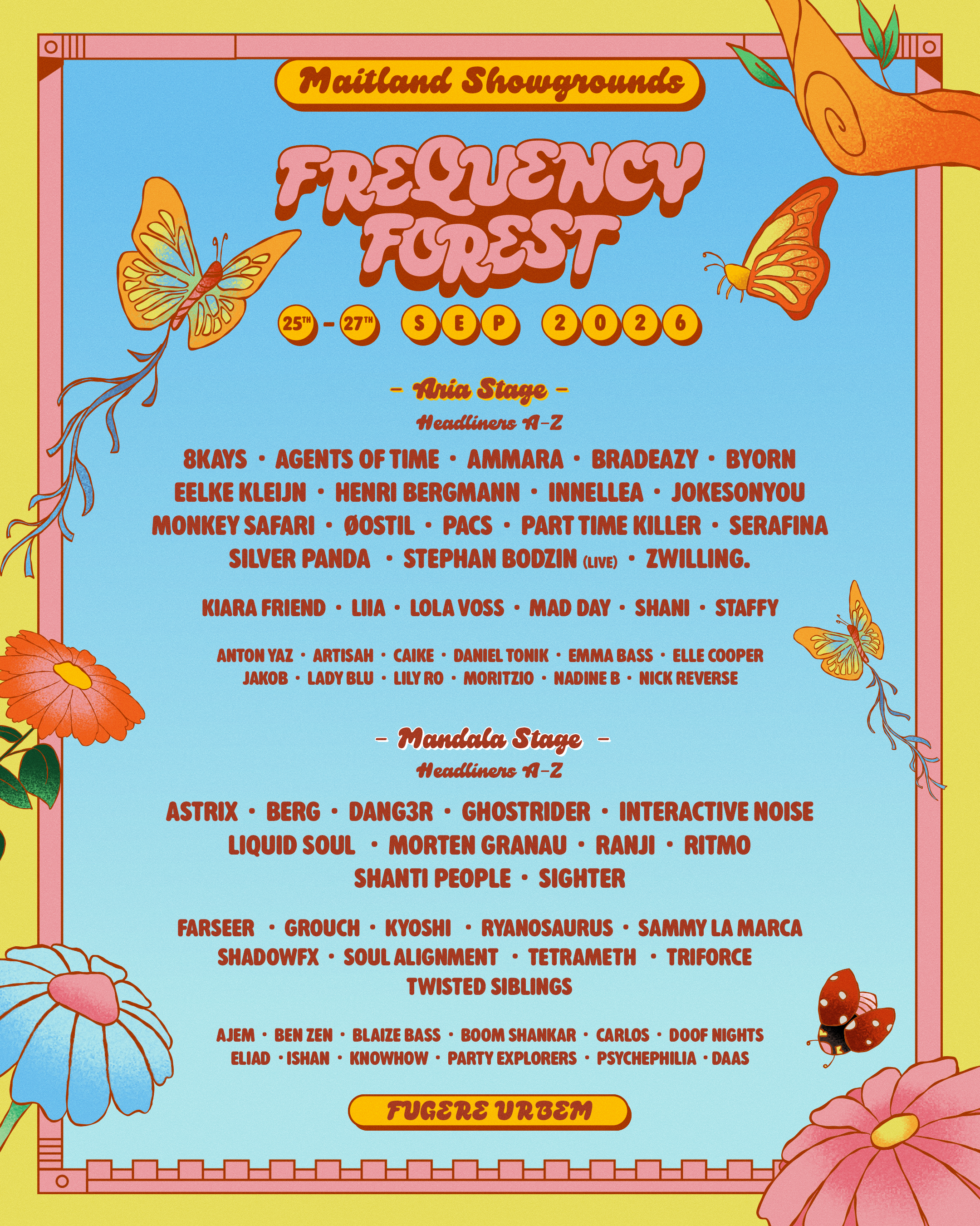 Full lineup flyer